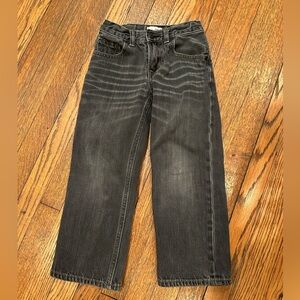 GAP Kids Dark Gray Denim Adjustable Jeans